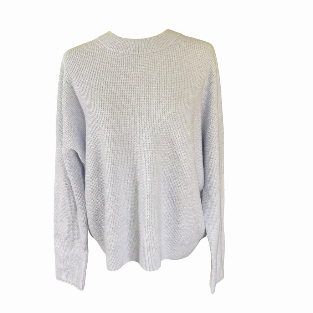 Point Sur Womens Wool Alpaca Blend Sweater Blue L Colorful Cozy Soft Comfy NWT